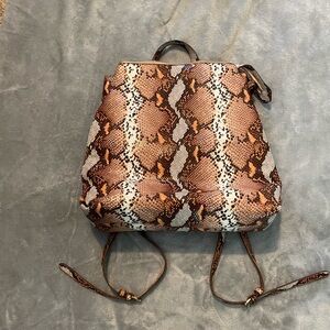 Snakeskin Pattern Backpack